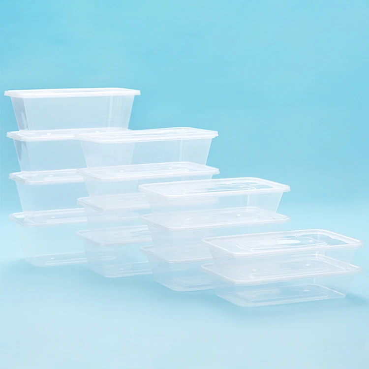 Food Containers Plastic Takeaway Storage Boxes Bulk 500ml 650ml 750ml  1000ml NEW