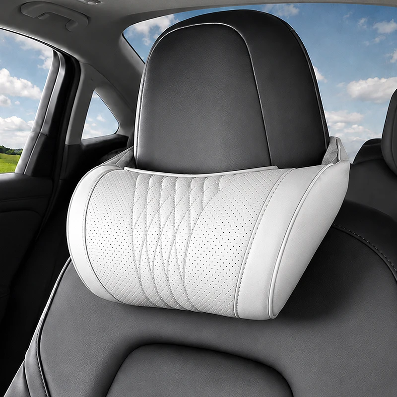 Car Seat Neck Rest Support Pillow Oem Manufacturer Memory Foam Neck Cushion Car Headrest for Tesla Car Model 3 X S Y Seat