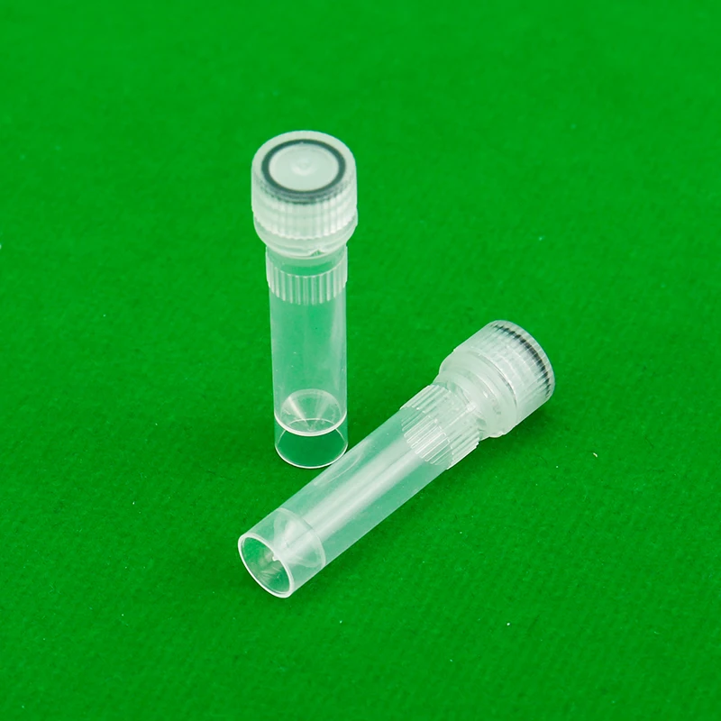 Laboratory 2ml Test Tubes Sterile Polypropylene Cryogenic Vials with Screw lids