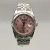 Silver Case+Pink Dial