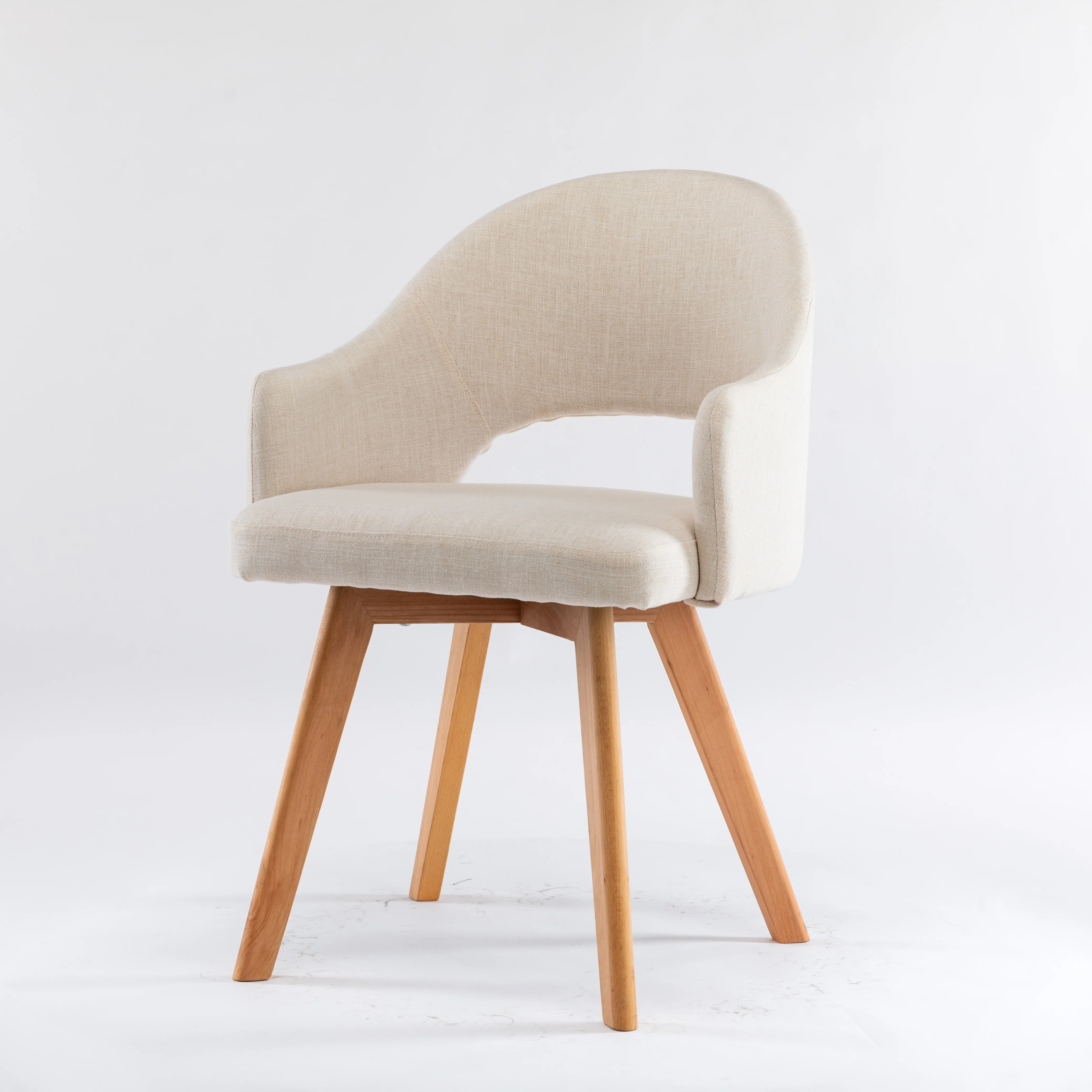Hot Sale Modern Design Leisure Chair Comfortable Plywood and PU Leather Solid Wood with Soft Fabric for Living Room and Hotels