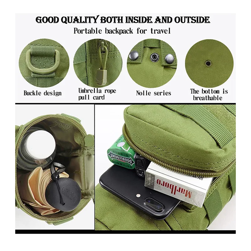 Outdoor Tactical Water Bottle Bag Multifunctional Climbing Water Bottle Bag Tactical Style Water Bottle Bag
