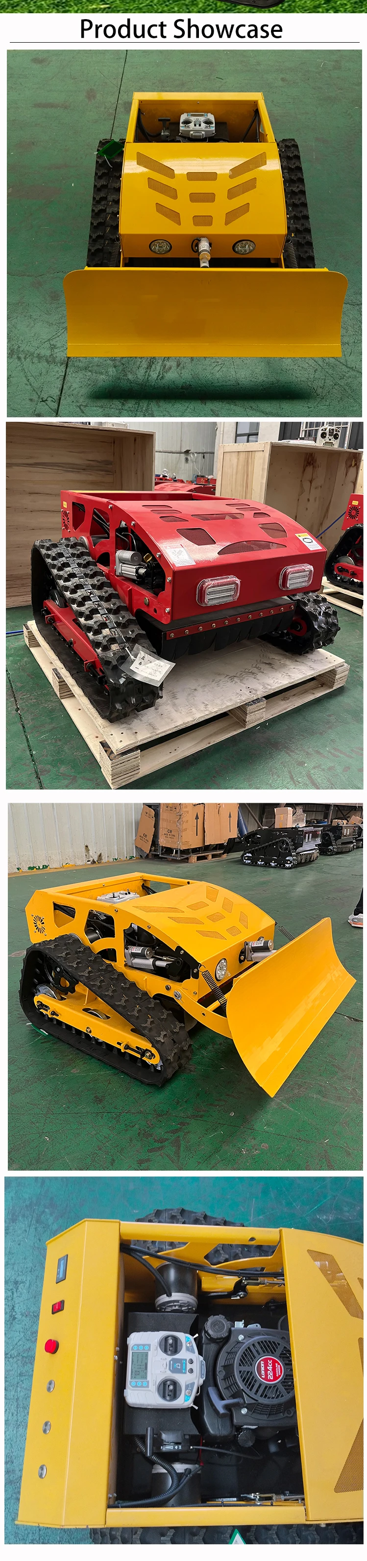 Manual Lawn Mower Machine Standard Wireless Remote Control Mower