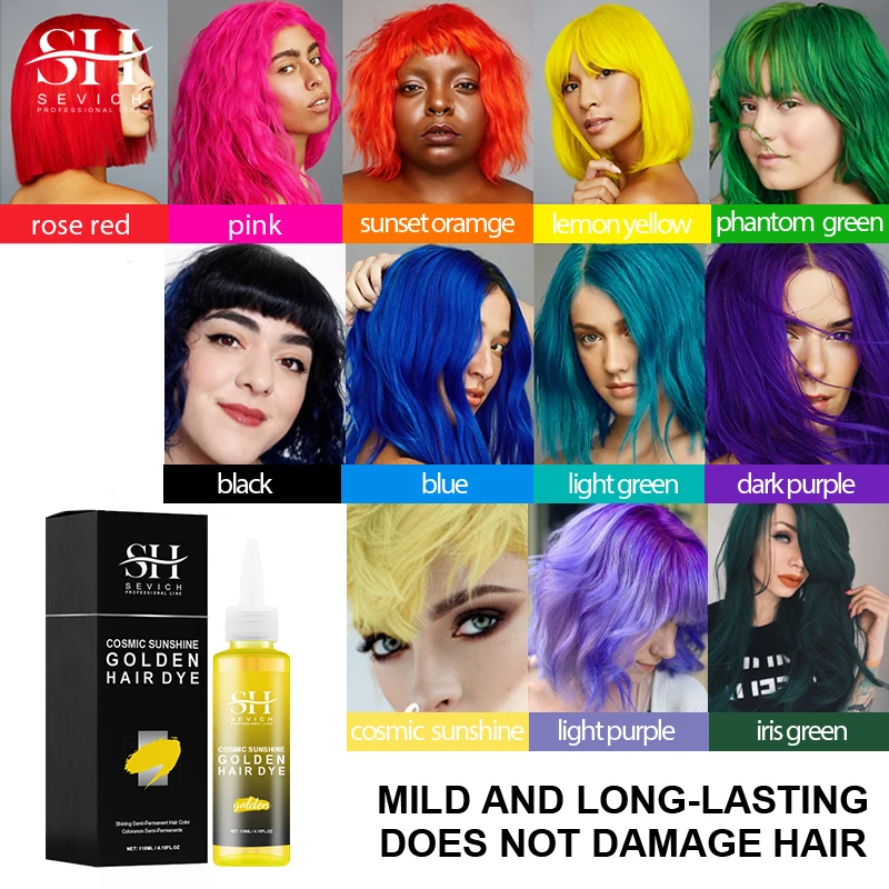 Diy Trendy Hair Color Best Permanent Hair Dye Cream Semi Permanent Hair Spray Dye Buy