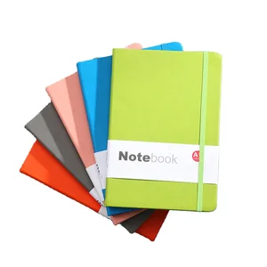 Customizable Notebook by Manufacturer PU Leather Hardcover 96 Sheets Sewing Binding for Cahiers Planner Dairy