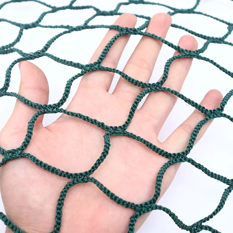 Оптовая продажа, защитная сетка для теннисного корта, нейлоновая полипропиленовая сетка без узлов для защиты мяча