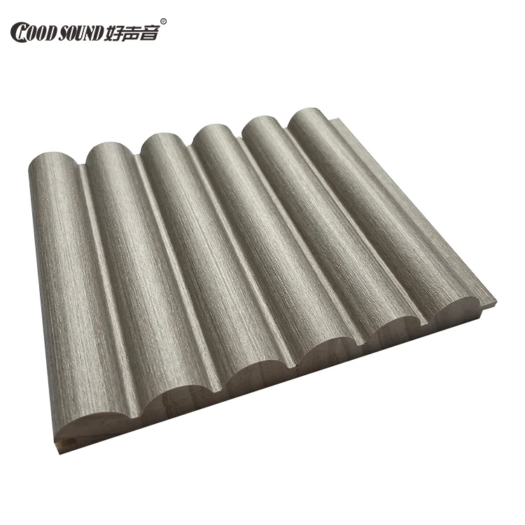 GoodSound Easy Installation Sound Insulation Wood Interior Wall 3D Flexible Wooden Fluted Panels