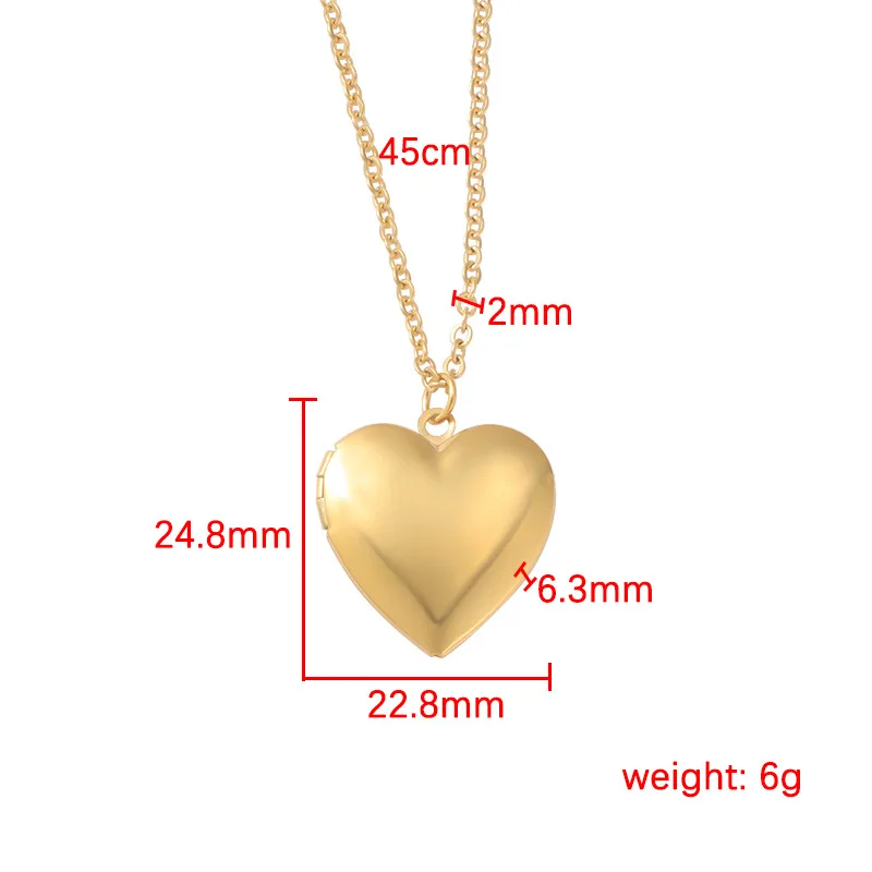 Photo Locket Pendant Necklace