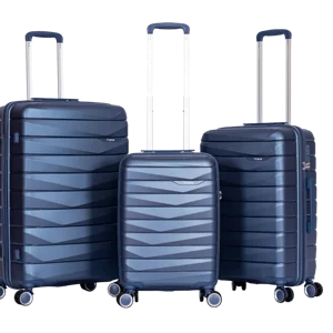 High Quality Luxury Travelling Bags 20/24/28 Inch Business Suitcase TSA Lock New PP Hardshell Trolley Luggage Set Unisex