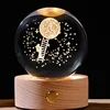 to the moon 6cm crystal ball-touch luminous lamp