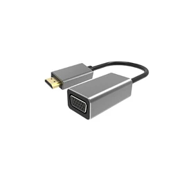 Адаптер Behpex Переходник VGA-HDMI 1080P позолоченный штекер-гнездо