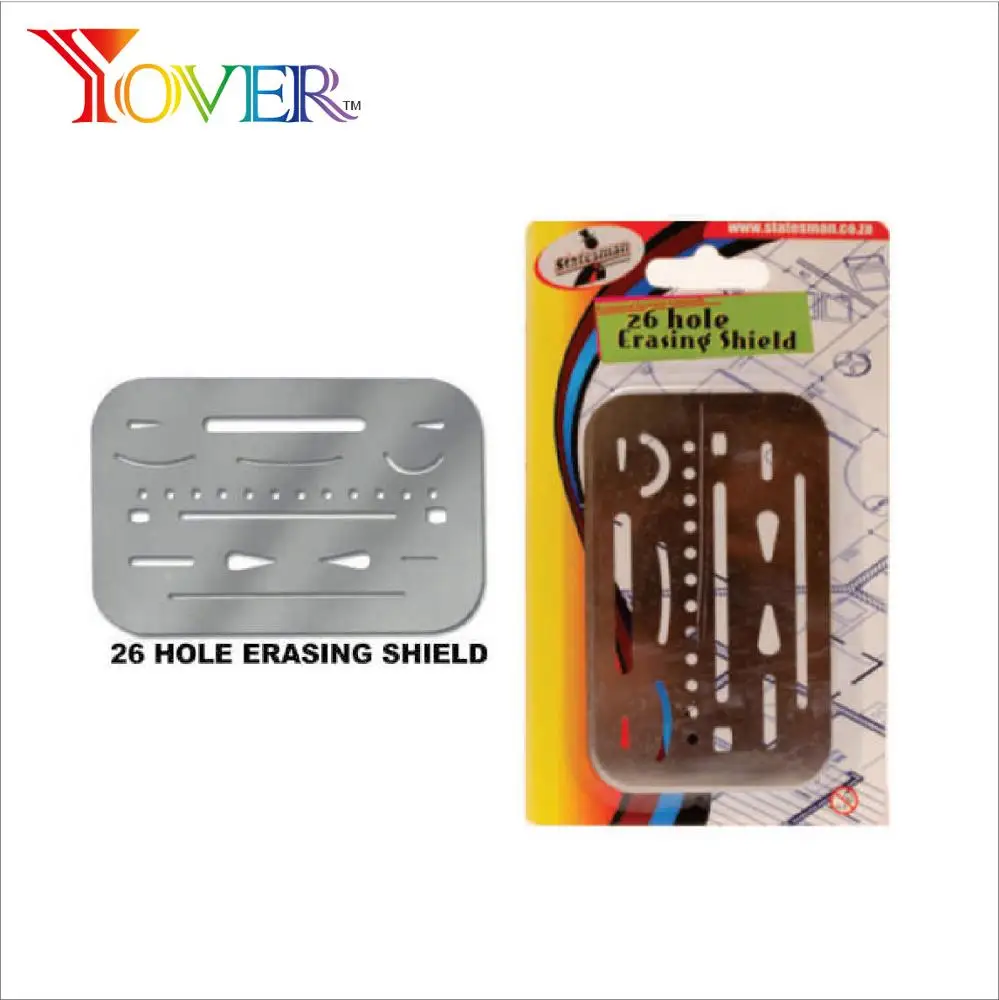 Art Accessory 26 Holes Metal Tool Erasing Shield