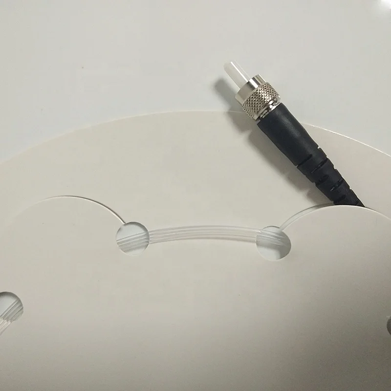UV Single Mode Transparent Single Core  Fiber 50um OD  125um Transmission of Ultraviolet Light Fiber