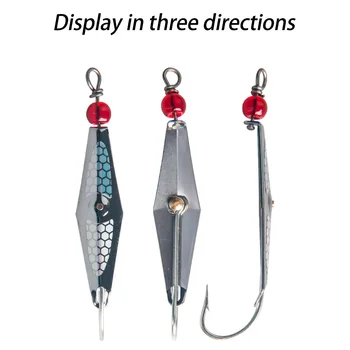 Copper Large Plate Hook 2.32in Trout Lure Spinning Live Bait Metal Spoon Lure – Metal Jig – view 4