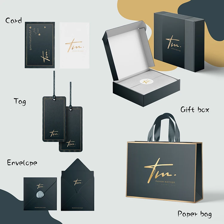 Custom Cardboard Box | Lipack Foil Stamping Logo Art Paper Packing Box With Bag Paper Bags Wrap For Cosmetics