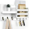 Mail rack (2 styles) - White, 42*21*9 cm