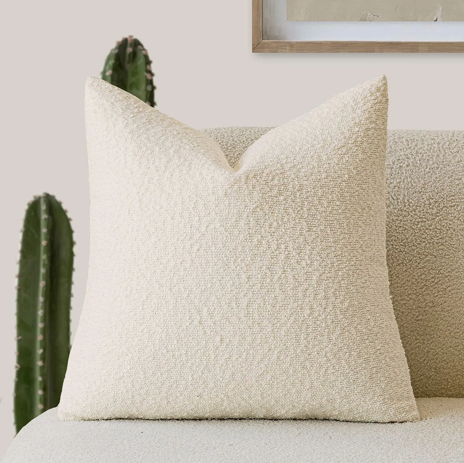 Custom Teddy Linen Curly Pure Color Thick Knitted Polyester Cushion Cover Solid Pattern Pillow Cases Home Living Plain Color