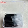 80 piezas 0,7 mm negro