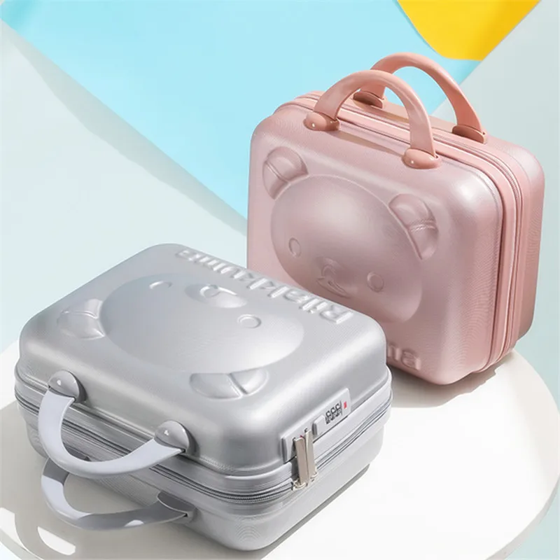 1pc 14inch Portable Suitcase Melody Anime Makeup Bag 14Inch Female Student  Mini no Password Box Small Travel Storage for kids travel