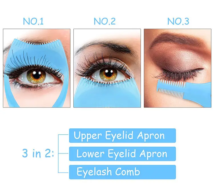 Mascara-Applikator 3er-Set – Für Obere & Untere Wimpern, Mit Wimpernkamm (Make-up-Tool)