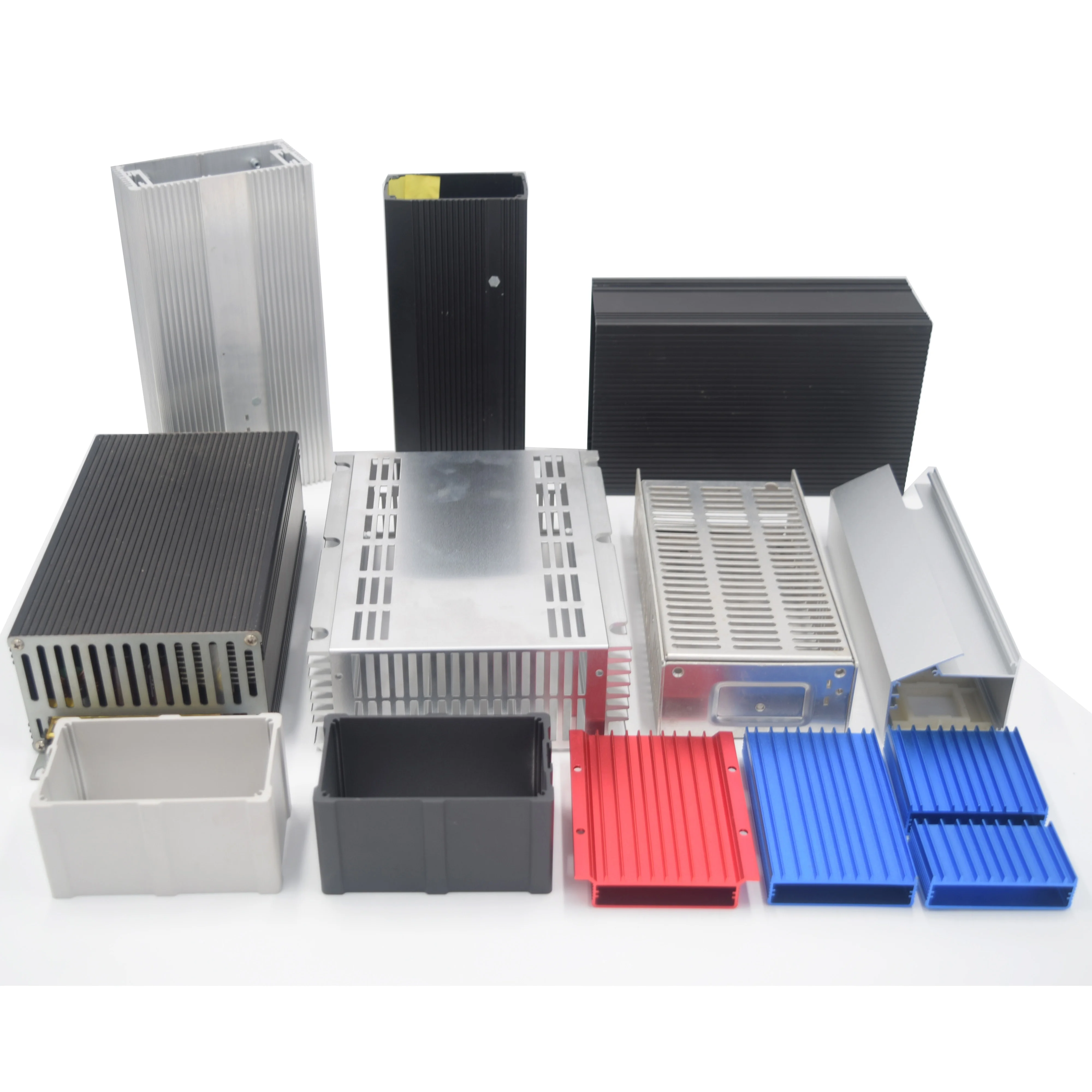 Custom Extruded Aluminum PCB Enclosure of All Sizes High Quality Metal Housing for Power Supply, Batteries and Equipments