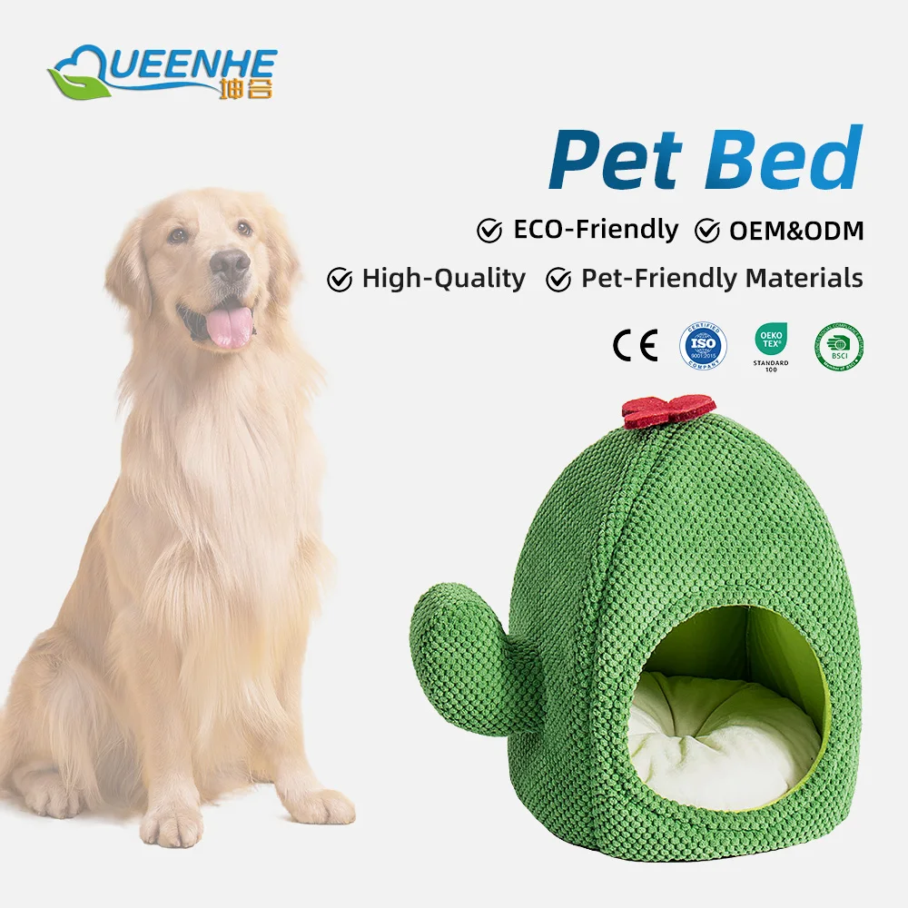 Winter Plush Pet Litter Cat Litter square Kennel Cat and Dog Pet Beds - product detail 1