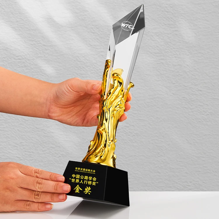 product wholesale professional custom personal logo engraving pillar star crystal trophies and awards-36