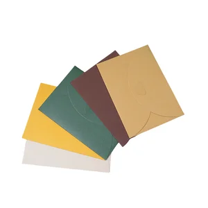 Advanced Feeling Custom A7 Large European Ceremony Invitation Cover Thick Love Button Envelope Paper Gift Bag