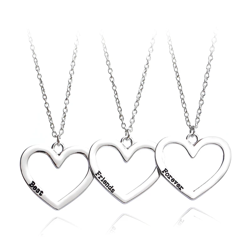 Zrm Fashion 3 Pcs/set Heart Pendant 