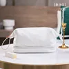 Large Cloud Makeup Bag - Ivory White
