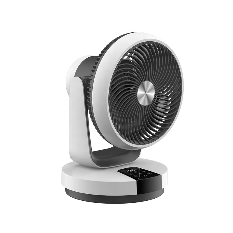 3D Oscillating Smart Table Fan AI Speed Adjust Turbo Circul Fan 10 Inch Portable Air Circulation Fan for Room