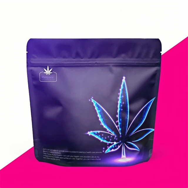 Custom Printed Herb Packaging Child Proof Zip Lock Pouch Child Resistant Exit Mylar Bag