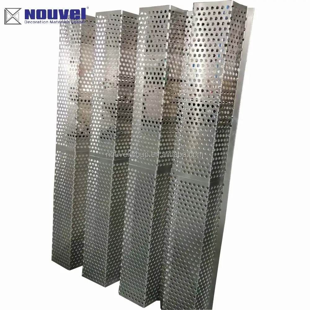 Exterior Wall Architectural Corrugated Metal Aluminum Facade