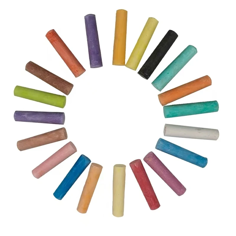 Круглое полипропиленовое ведро 12 шт. уличная меловая палочка из Сульфата кальция