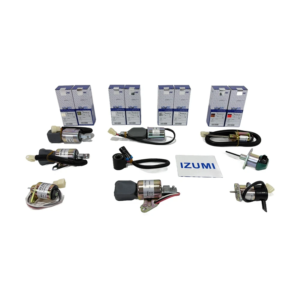 IZUMI DV11, P180LE, D18 Stop Solenoid Valve for Doosan Diesel Engine Parts