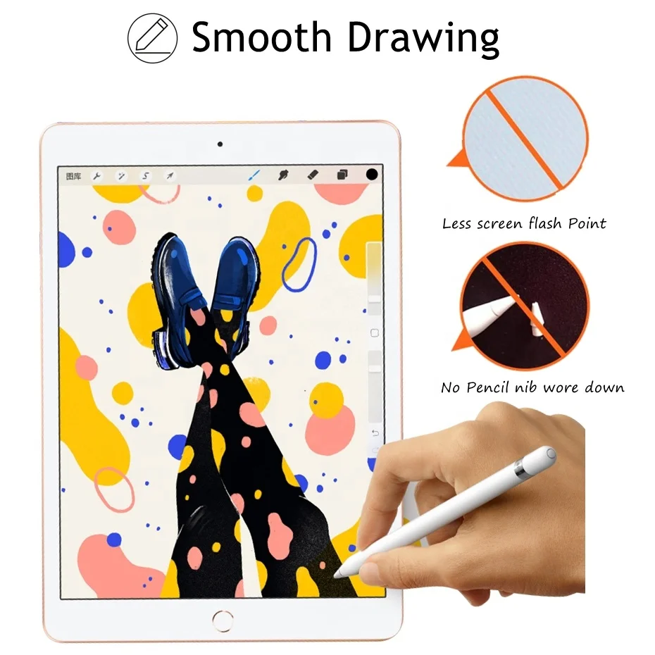 Paperlike Защитная пленка для поверхности pro8 /pro7/6/5 Антибликовая Противоударная бумага как на ощупь закаленное стекло