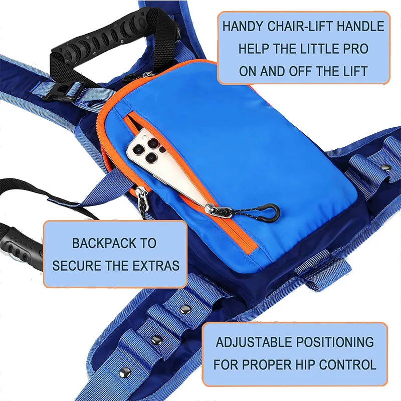 Training Leash Teach Child Skiing Snowboarding Customized Ski and Snowboard Harness Trainer Kids Ski Harness