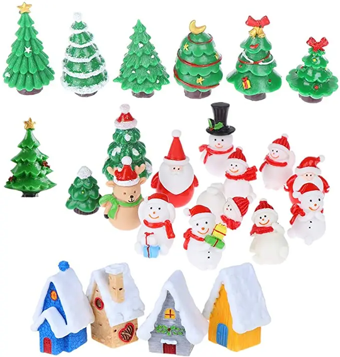 ミニチュア樹脂おもちゃクリスマスツリー雪だるまサンタハウス置物妖精の庭風景工芸品飾り Buy ミニチュア樹脂おもちゃクリスマスツリー ミニ樹脂 クリスマスの装飾品 ミニチュアのクリスマスツリーの装飾品 Product On Alibaba Com