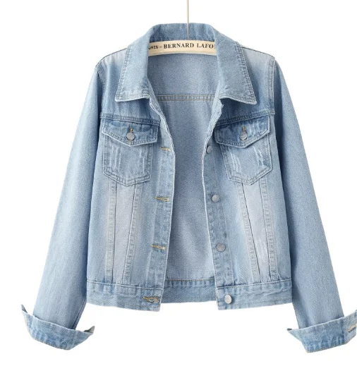 2023 New Jean Jacket Women's Spring And Autumn Port Style Loose Work ...