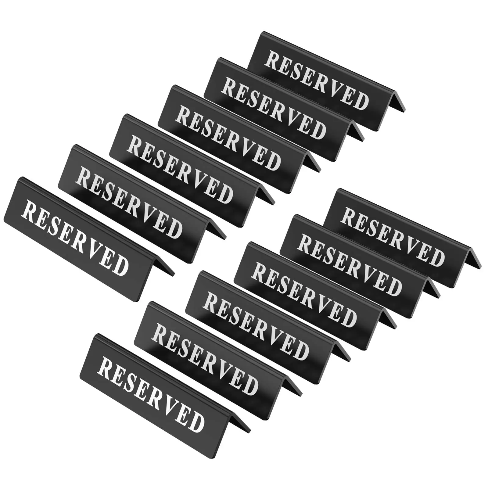 2x8 Inches Custom Printing Desk Sign Guest Reservation Table Notice Seat Sign Acrylic Reserved Table Tent Signs