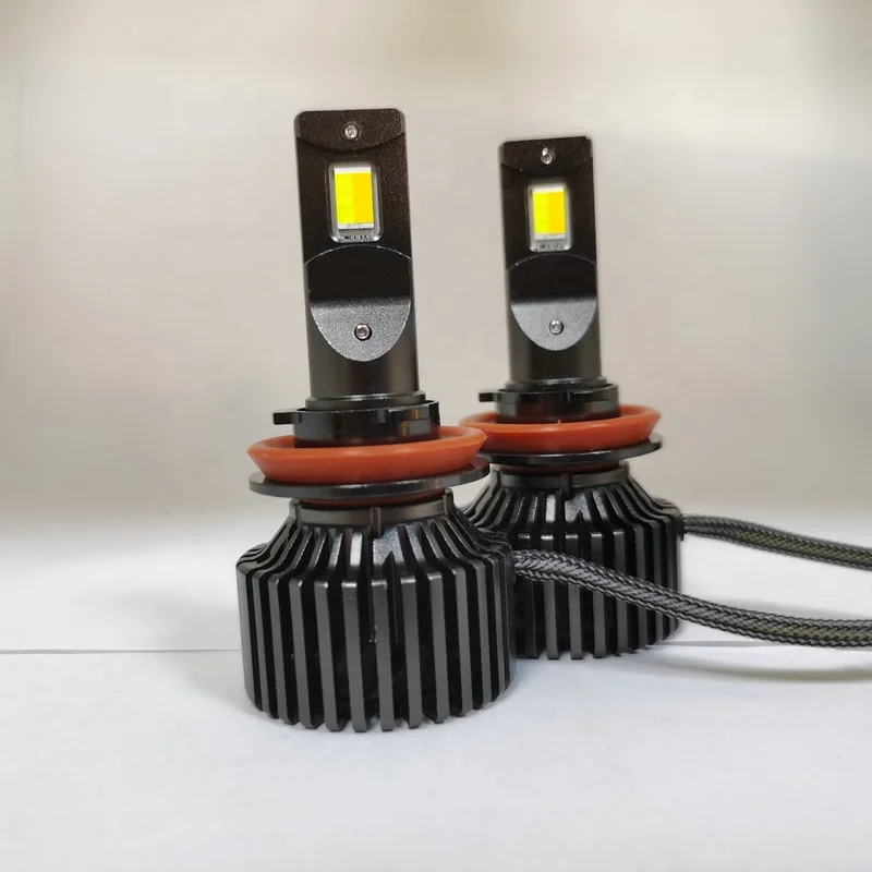 Three Light 3 Tri Color H4 LED Headlight Bulbs Tricolor Yellow Color Led Headlight for Car 3000k 4300k 6000k Multicolor Led H7