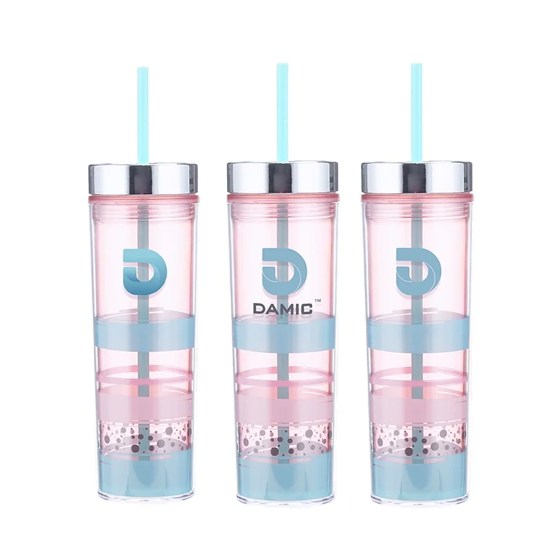 Акриловая пластиковая двойная сублимационная пустая тонкая кружка-неваляшка объемом 16 унций