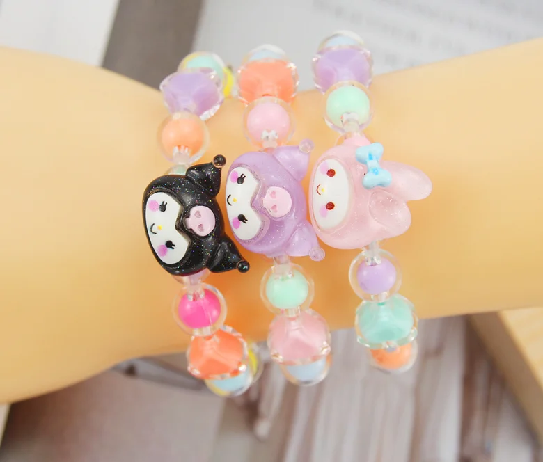 Newest Cartoon Children's Bracelet - Kuromi Beaded Jewelry