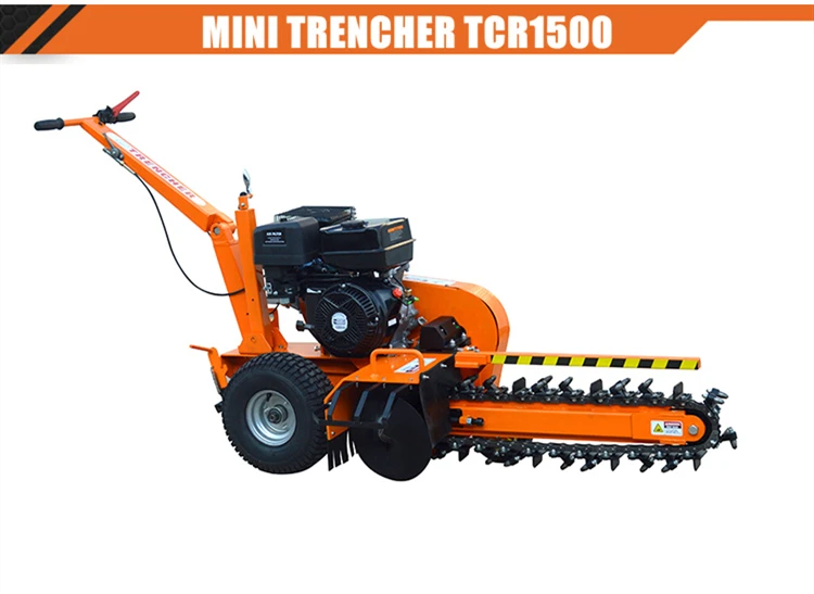 15hp Loncin/ducar/b&s Gasoline Engine Powered Ditcher Mini Trencher For ...