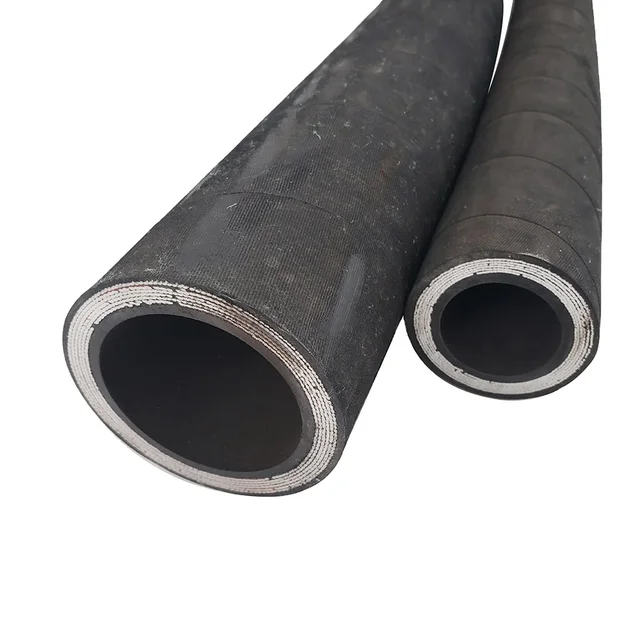 4 Layers Wire Winding Hydraulic Rubber Hose Wound by Weatherproof Synthetic Rubber With Excellent Performance