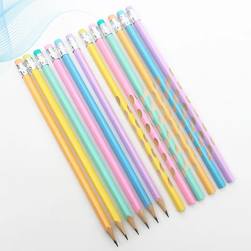 Оптовая продажа дешевая цена изготовленный на заказ Макрон деревянный подарок HB свинцовый шестиугольный круглый треугольный карандаш с