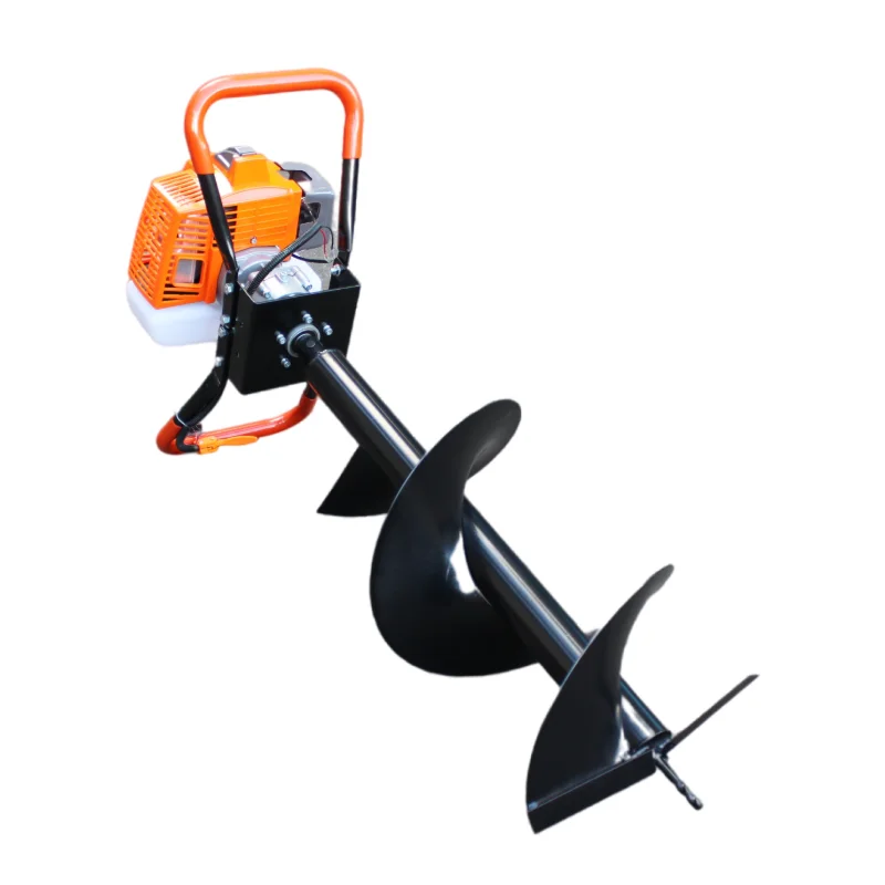 Наземное бензиновое сверло объемом 52 куб. См с диаметром сверла от 100 до 400 мм