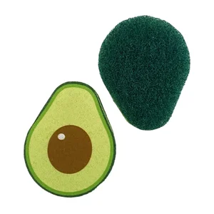 2026 Hot Selling PU Sponge Green Non-scratch Scouring Pad Cleaning Daily Product Best Price Customized Shape