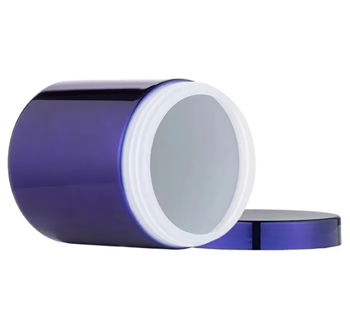 20oz 650ml HDPE Purple New Design Chrome Protein Powder Plastic Tub Packaging for Medicine and Pills