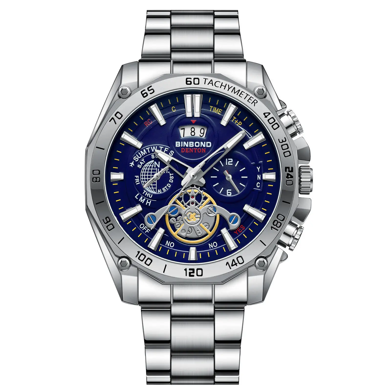 Luminous Waterproof Men's Quartz Watch - Fashionable BINBOND B4750